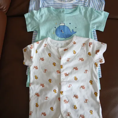 lot 3 barboteuse combishort garcon tex baby 60 cm 3 mois